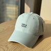 Korean-style Cute and Simple Letter-embroidered Soft-top Baseball Cap with Wide Brim That Makes the Face Look Smaller, Trendy Women's Cap