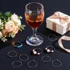 316 Stainless Steel Wine Glass Charms Rings Hoop Earring Findings DIY Material for Basketball Wives Hoop Earrings Stainless Steel Color 21 Gauge
