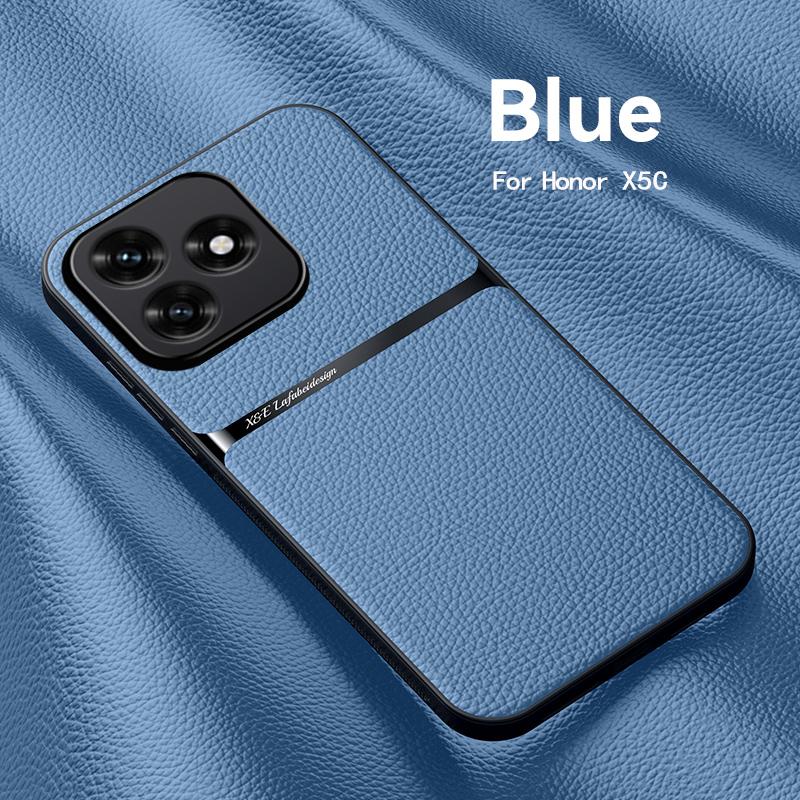 EUCAGR Luxury PU Leather Case Coque For Honor X5C Plus Magnet Shell Phone Case for Honor X5C Back Cover