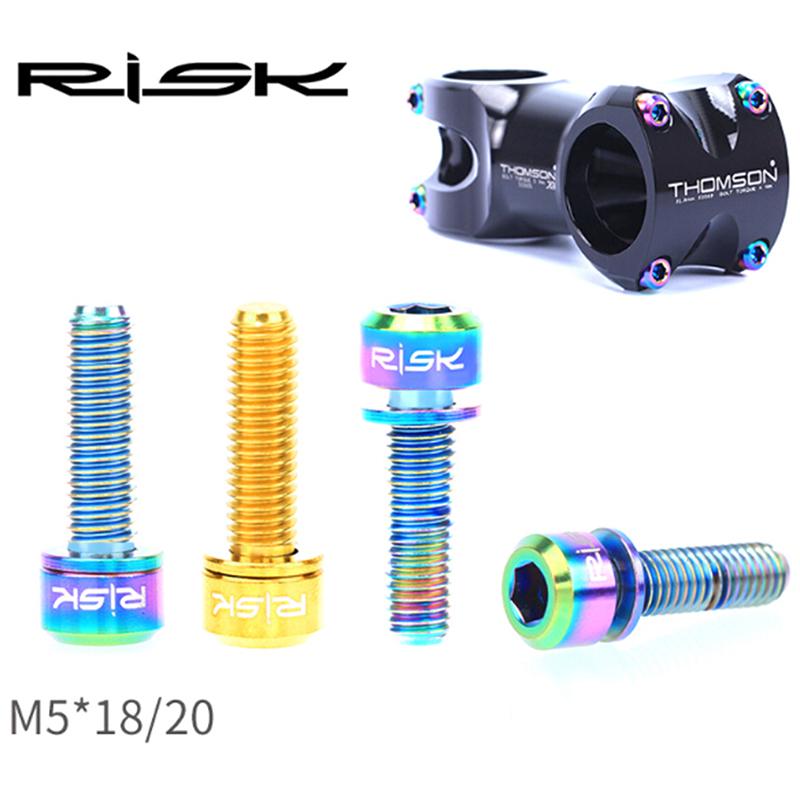 6pcs Ti Titanium Bolt Screw for Bicycle Stem Cycling Bike Ultralight Stem ScrWR 6pcs Ti Titanium Bolt Screw for Bicycle Stem Cycling Bike Ultralight Stem ScrWR