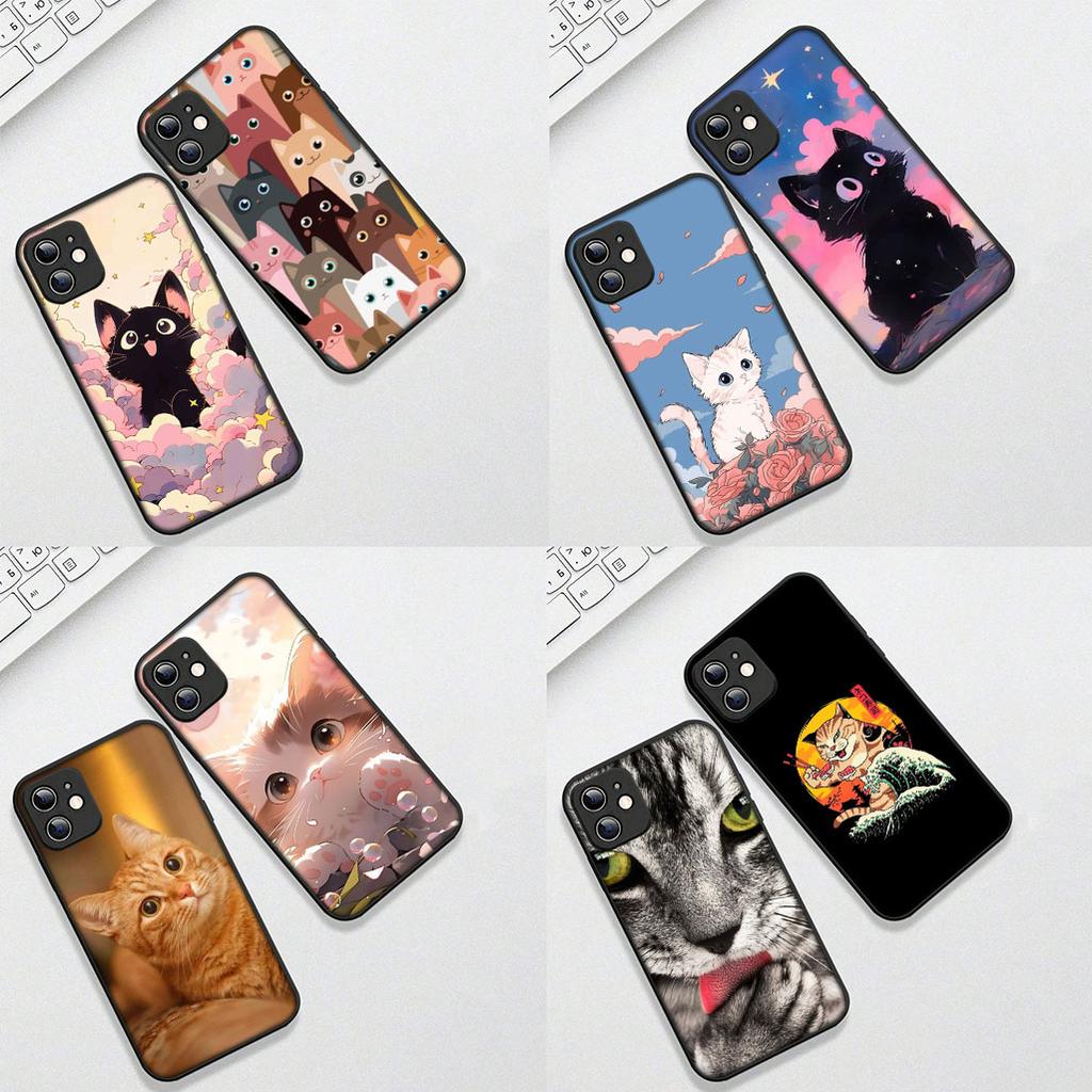 Eyes Cat Meow Kitten Paw Phone Case for Apple iPhone 17 Pro XS Max Air 6 7 8 Plus 5 + SE 2022 SE2 16E 8+ Protective Cover