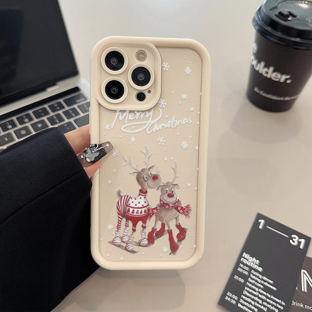 

Рождественский мягкий чехол для телефона TPU для iPhone 11 Funda iPhone 16 Pro Max 15 13 14 12 XS X XR 7 8 Plus SE 16promax 16pro Cover Carcasa For iPhone13