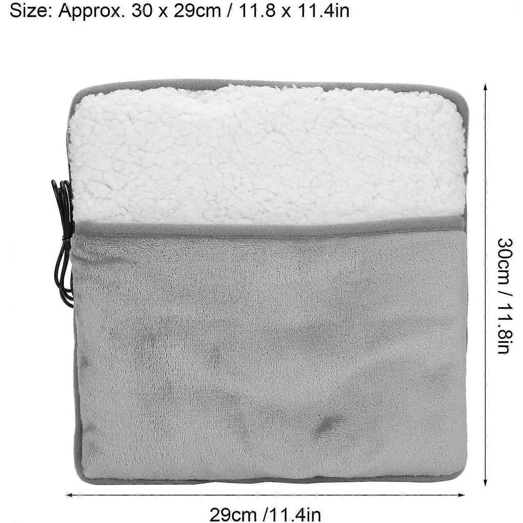 USB Foot Warmer Soft Pad Winter Warm Feet Foot Heating Pad Electric Foot Warmer Heating Pad for Office Gray