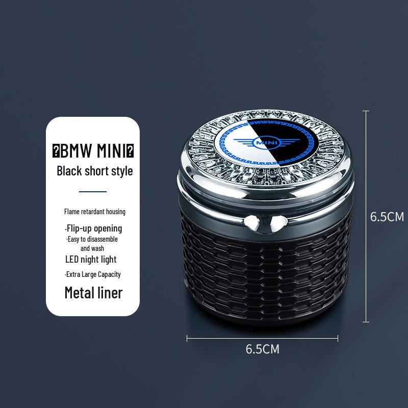 BMW MINI Stylish Covered Metal Ashtray for Interior Decor