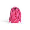 Balenciaga Studded Magnetic Closure Nylon Crossbody Shoulder Bag Small Women bags Bright-Pink 7163512AAPG5639