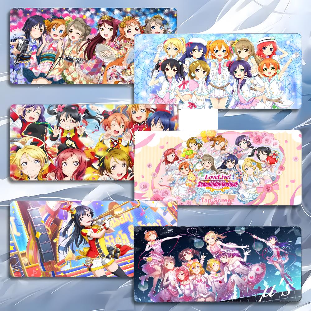 Anime LLovelive School Idol Project Serie Mauspads Mousepad Großes Gaming Lockedge Verdickte PC Tisch Schreibtischmatte