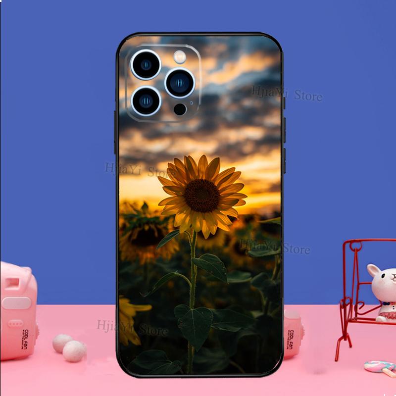 Sunny Sunflower Phone Case For iPhone Samsung Galaxy Redmi Xiaomi Oppo OnePlus Note S A 7 8 9 10 11 12 13 14 20 21 22 23 53 54 Pro Max Plus Ultra