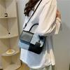 Women PU Leather Shoulder Bag Stylish Crossbody Bag Patchwork Handbag Stylish Top Handle Bag with Detachable & Adjustable Shoulder Strap for Commuting