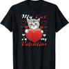 Cat with Heart My Is Valentine T Shirt