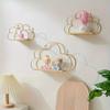 3 stuks Wolkvormige Zwevende Planken Smeedijzeren Wandopslag Organizer Rek Woonkamer Slaapkamers Wand TV Achtergrond Decor Badkamer Organizers Houder