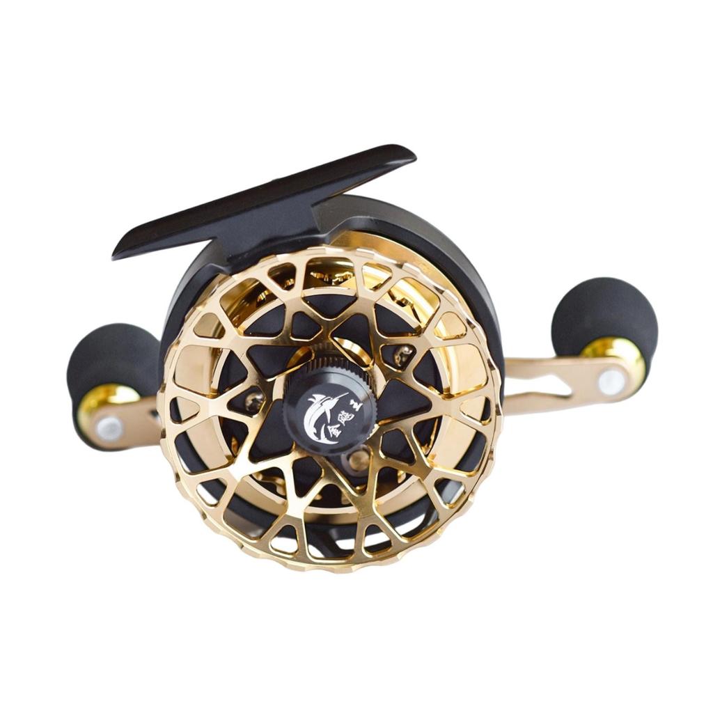 Fishing Reel with Two-Modemode Control All-Metal Slim-Profile