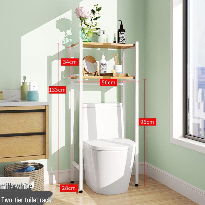 Stainless Steel No-Punch Multi-Layer Bathroom Storage Rack for Above Toilet