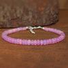 Pink Opal Smooth Beads Bracelet for Women, Ethiopian Opal Beads Handmade Bracelet, October Birthstone Beaded Bracelet, Gift for Her