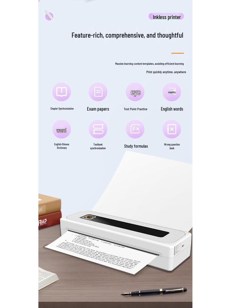 2026 Portable A4 Thermal 2-in-1 Tattoo & Photo Printer