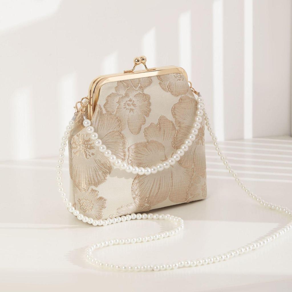 Elegant Pearl Chain Cheongsam Bag: Stylish Hanfu-Inspired Crossbody for Women
