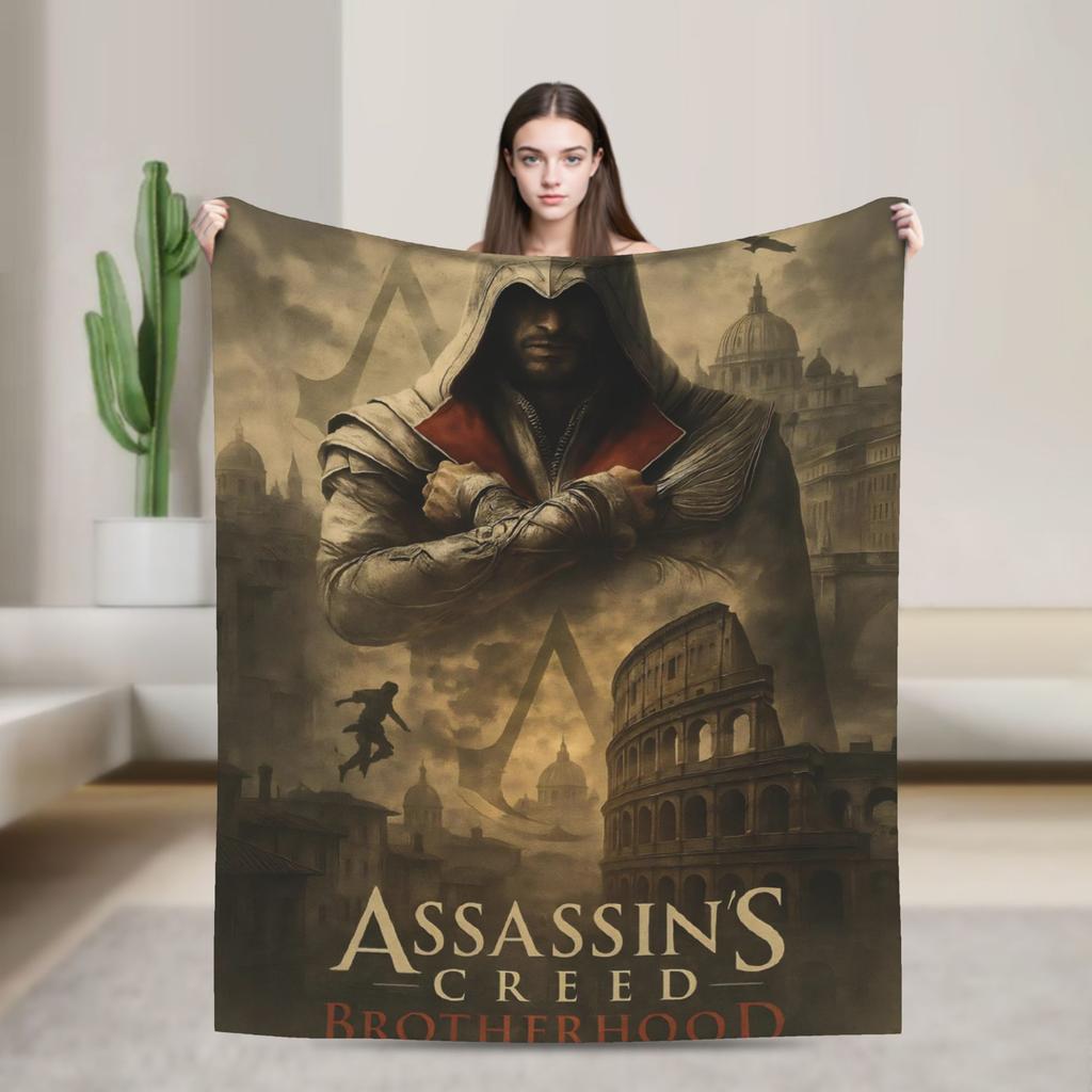 Assassins Creed Shadows  Blanket Quality Soft Warm  Throw Blanket Winter Boy Girl Couch Chair Sofa Bed Fluffy Bedspread