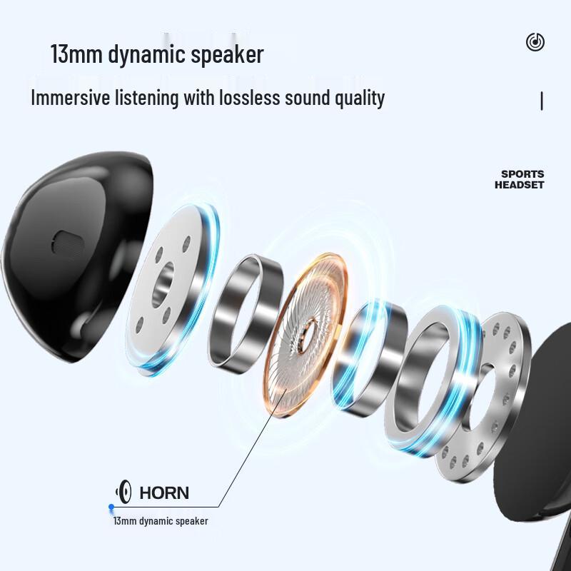 Newsmy C6 Neckband Sports Wireless Bluetooth Earphones