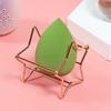 2Pcs Powder Puff Stand Makeup Sponge Holder Star Design Cosmetic Sponge Holder for Ventilated Drying Storage Display Vanity Table Use