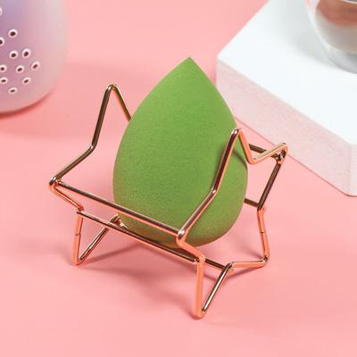 2Pcs Powder Puff Stand Makeup Sponge Holder Star Design Cosmetic Sponge Holder for Ventilated Drying Storage Display Vanity Table Use