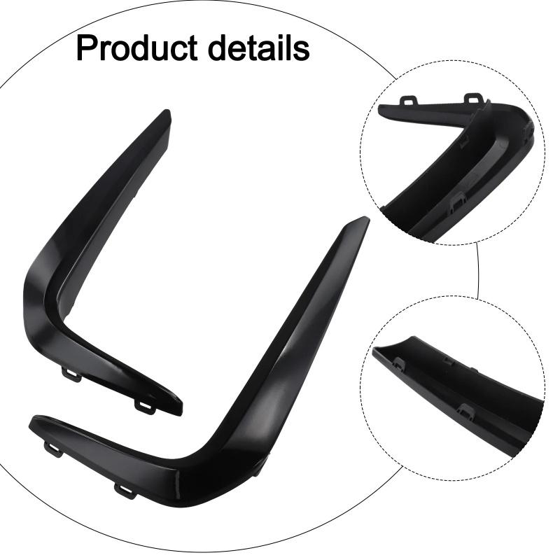 2pcs/pair Front Bumper Fog Light Eyelid Cover Trim 51118070541-Left 51118070542-Right For BMW 5-Ser G30 For M-Sport 16-20