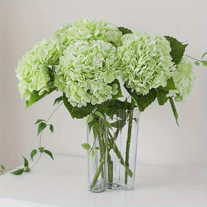 3D Latex Artificial Hydrangea Branches Big Hydrangea Flower Real Touch Artificial Flowers Home Table Office Wedding Decoration