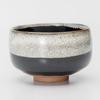 Mino Ware Matcha Bowl Black and White 12.5cm Diameter Japanese Tea Ceremony Ceramic Bowl