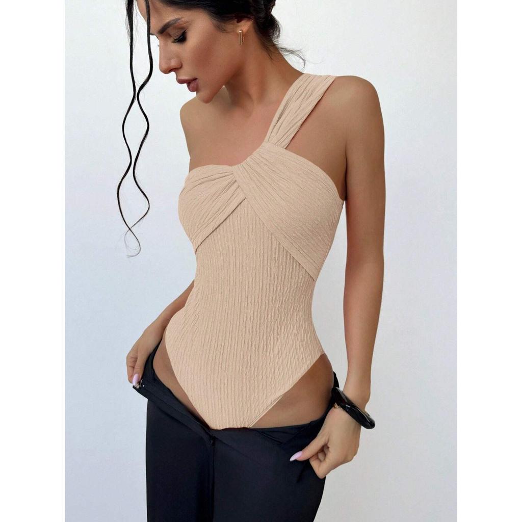 Luxury Ruched One-Shoulder Women's Swimsuit - Sexy and Stylish Swimwear