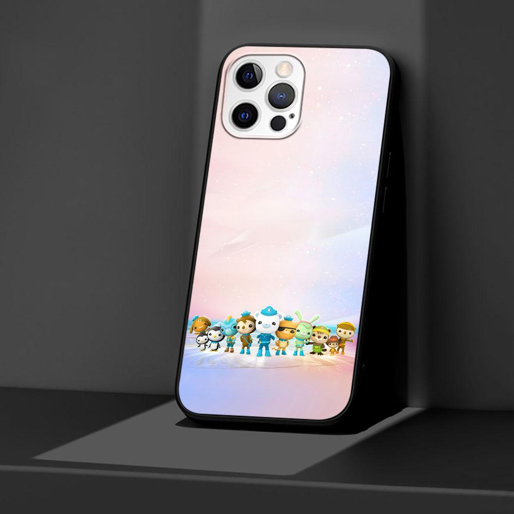 Cartoon Octonauts Case for Apple iPhone 13 14 Plus 11 12 Mini 15 Pro Max 7 8 SE 2020 X XS XR Silicone Black Soft Phone Cover