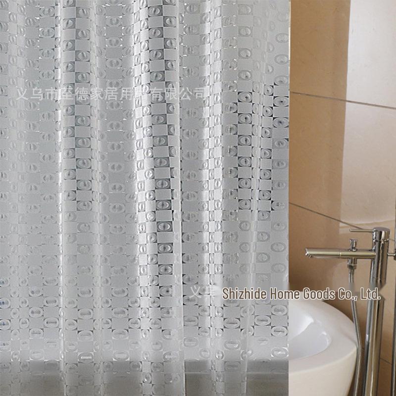 Transparent Anti-Mold Shower Curtain with Rings - Free Shipping