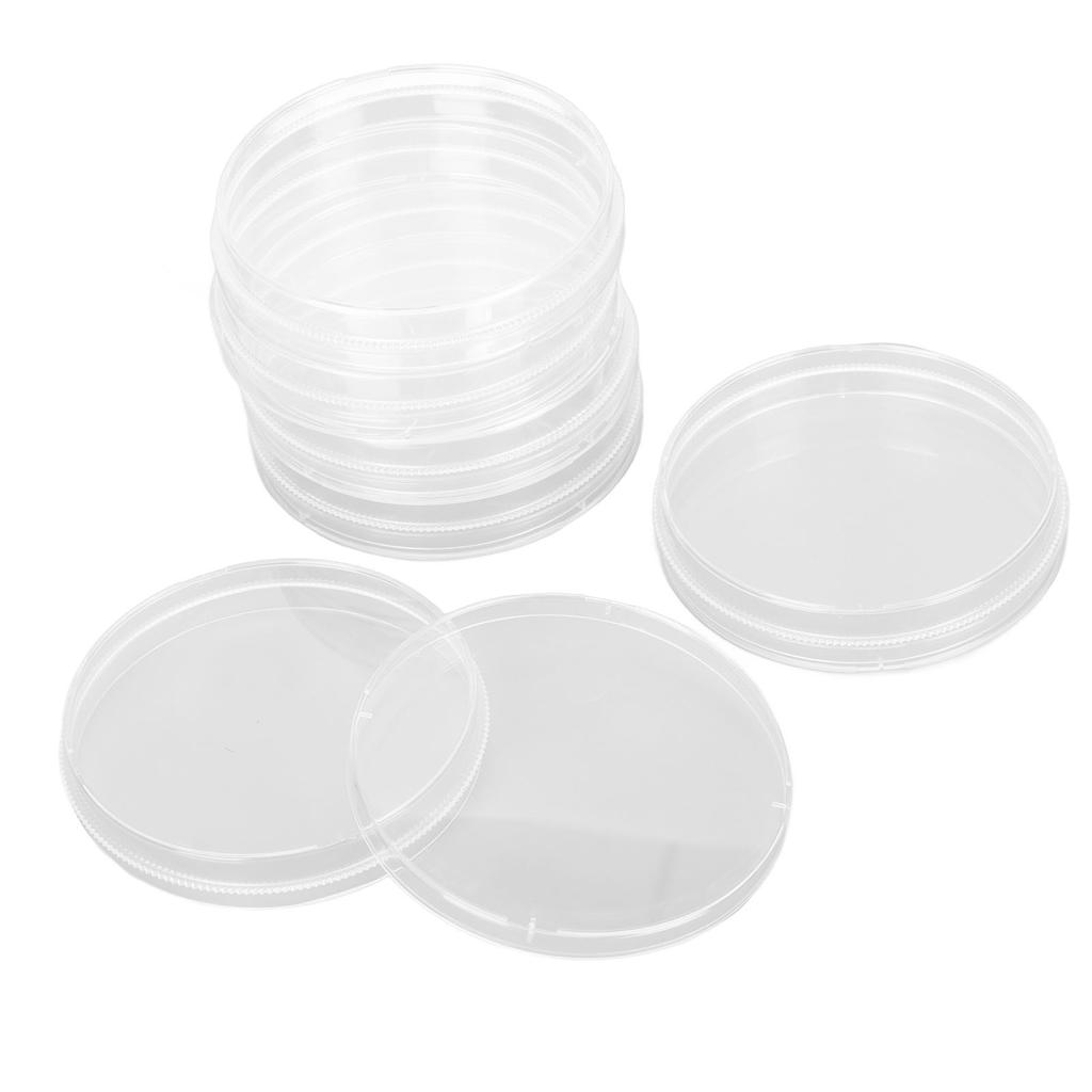 20pcs Sterile Plastic Petri Dishes with Lid 90mm Dia 15mm Deep Laboratory Petri Plate Dish for Analy