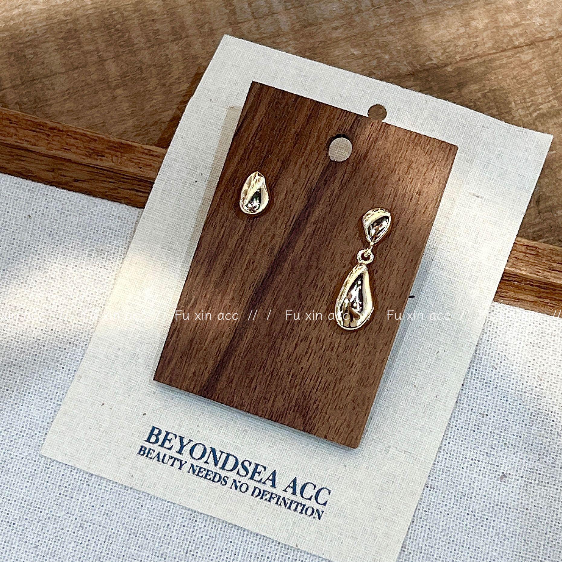 

Новые летние асимметричные серьги-капли: Элегантный, простой, легкий роскошный стиль COS для женщин E0252G