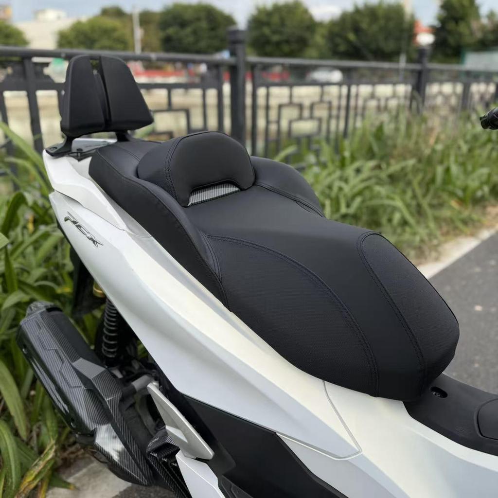 Honda PCX160 NS150GX Luxury Soft Waterproof Seat Cushion with Large Backrest