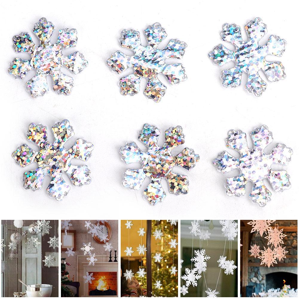 300 ks sněhových vloček, konfety, vánoční dekorativní doplněk, sněhové vločky, vánoční ozdoba méně než více než (25 mm