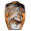 Men's Animal Cow 3D T Shirt Short Sleeve T shirt 3D Print Crew Neck Shirt Exaggerated Designer Party Holiday