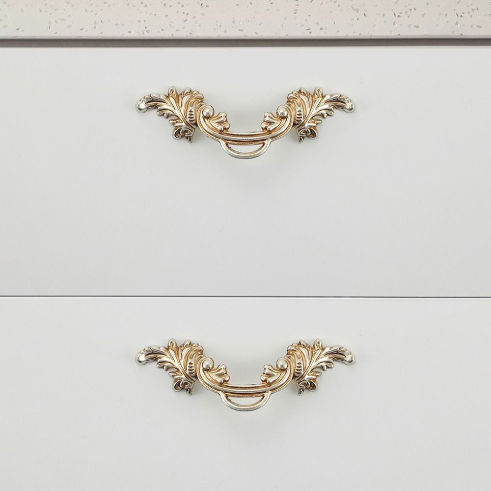 European Style Cabinet Door Handles Zinc Alloy Wardrobe Door Handles  For Wardrobe Installation