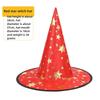 Halloween Prom Party Hat Witch Hat Witch Hat Veil Hat Printed Pumpkin Hat Black Tip Hat
