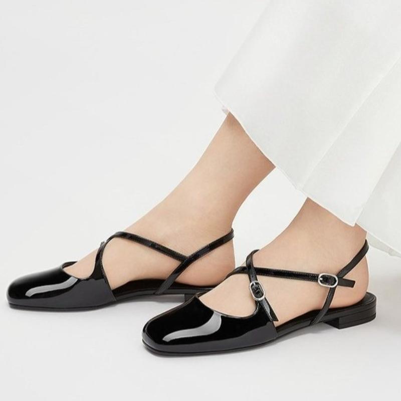 

Fashion 2025 New Fashion Narrow Band Buckle Strap Women Pumps Elegant Square Toe High Heels Wedding Party Shoes 35 чёрный