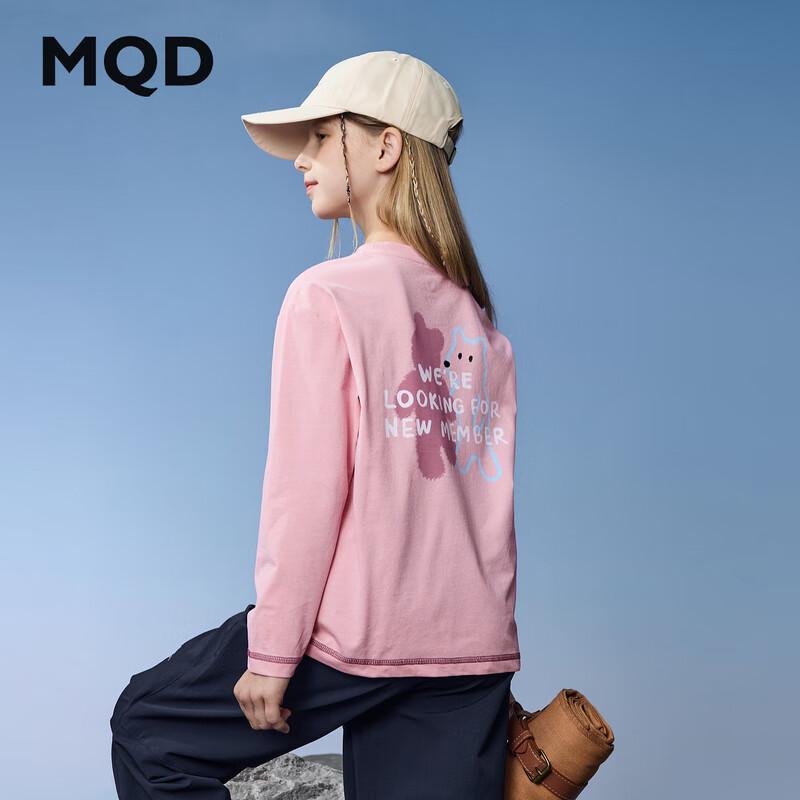 MQD Girls  Outdoor Camping Long Sleeve Base Layer T-Shirt 140