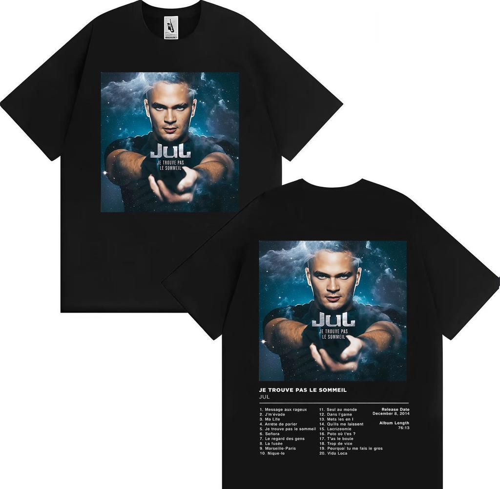 Rapper Jul New Album Graphic Print Loose Tshirt Man Woman Fashion Gothic Casual T Shirt Shortsleeved Cotton Oversized Cozy Tops