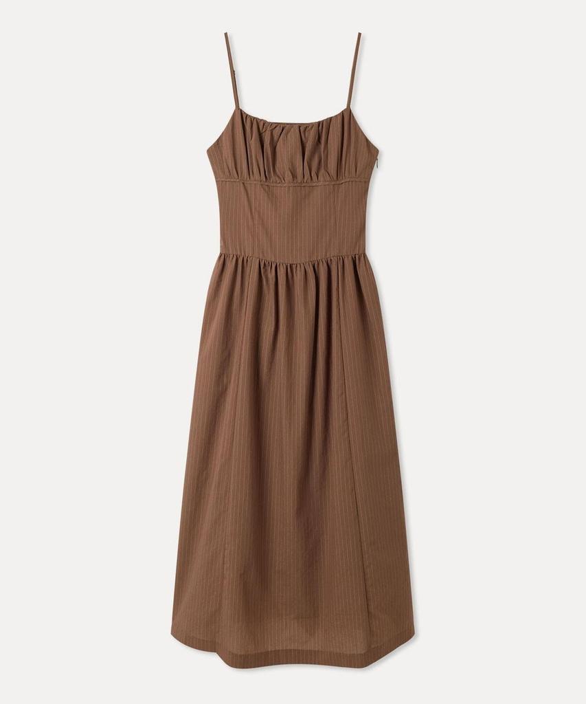MIXXO Shirred Sleeveless Long Dress_Miwowg701B