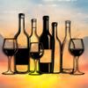 Metal Wine Glass Wall Art Hanging Decoration for Restaurant Bar Creative Wall Mounted Wine Bottle and Glass Design Metal Sculpture
