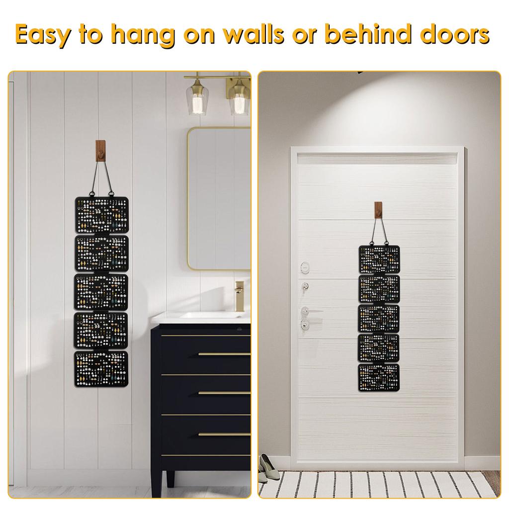 Hanging Enamel Lapel Pin Display Panels Felt Badge Button Brooch Storage Holder Jewelry Necklace Display Stand Earring Organizer