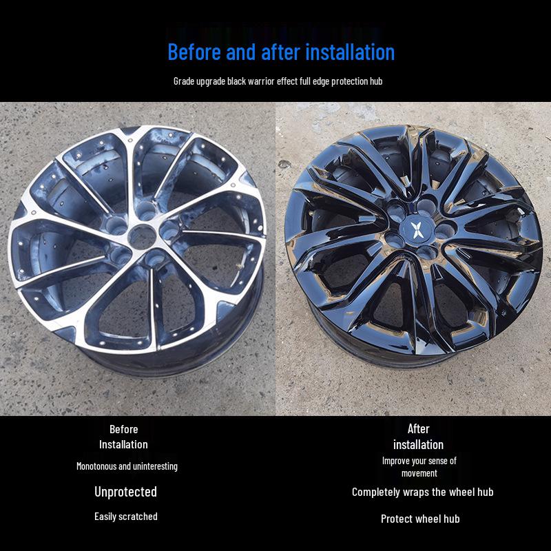 XPeng P7 Hubcap 19-inch Wheel Cover - Corrosion Protection & Black Finish Accessory