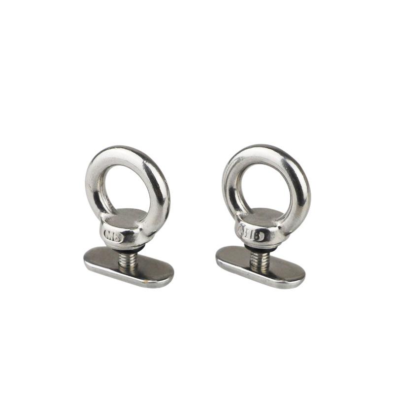 Stainless Steel Slide Rail Lock Ring for Kayak, RV, Tent, Canoe Hardware