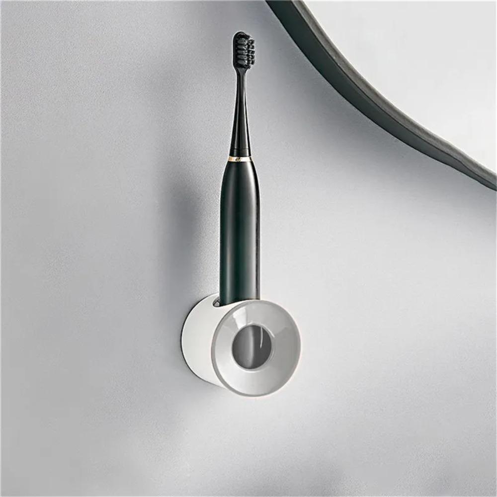 No Drill Wall Mount Non SlipToothbrush Holder Bathroom Organizer for Electric Manual Toothbrushes Durable Storage Rack Holder