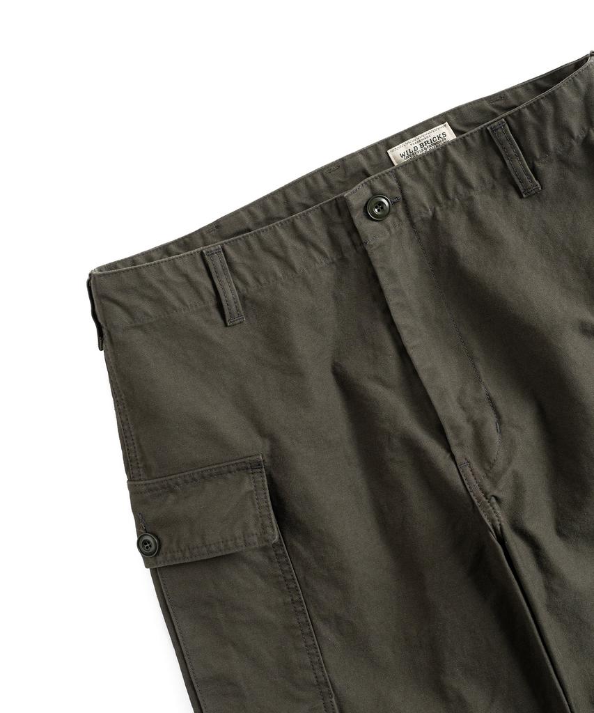 Waildeubeuligseu W24 Cotton Military Pants (Olive Green)