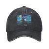 Let It Gogh Funny Vincent Van Gogh Starry Night Unstructured Baseball Cap Painting Distressed Denim Hats Adjustable Snapback