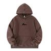 Foreign Trade Surplus Casual Lazy Style Hooded Pure Cotton Sweatshirt for Men, Spring Trendy Brand Printed Loose Long-Sleeve Top Jacket