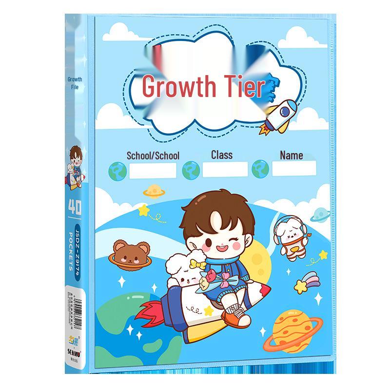 Children's Loose-Leaf Memory Book: Growth Record, Artworks, Photos & Kindergarten Keepsakes