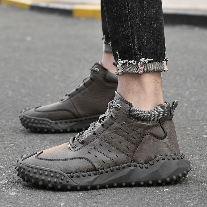 Новые нескользящие повседневные кроссовки с высоким верхом для мужчин — фото 7